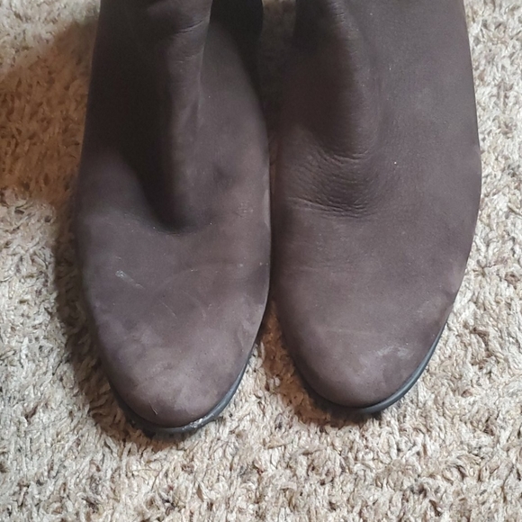 Arche Brown Suede Ankle Heeled Booties - Picture 2 of 9